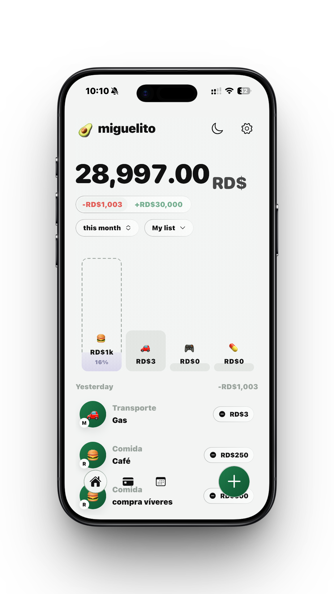 Menudo App Screen Left